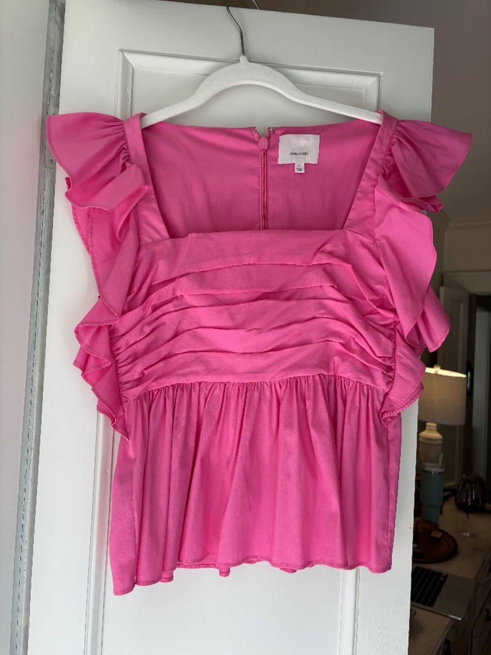 Cinq a Sept peplum blouse